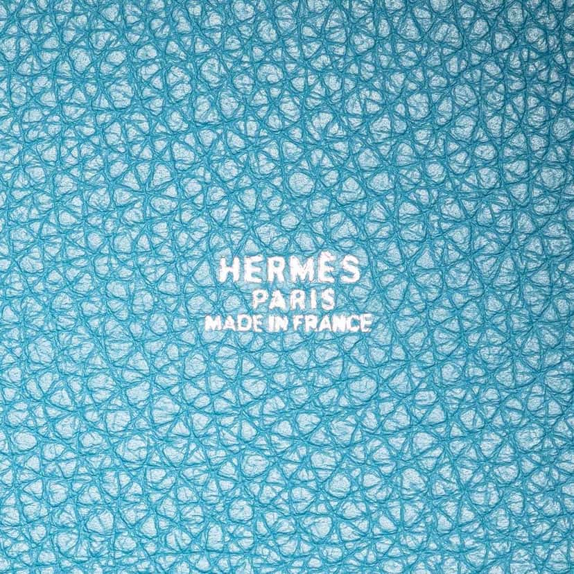 Hermès Clemence Picotin Lock 18 Blue Leather Good condition - Box View