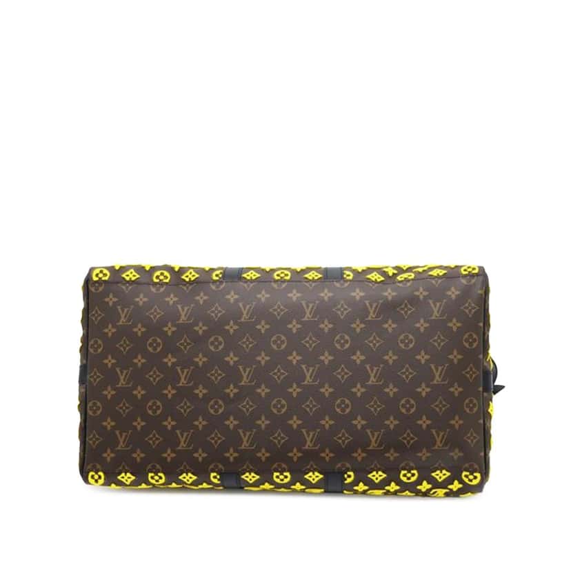 Louis Vuitton Monogram Tuffetage Triangle Keepall Bandouliere 50 Yellow Canvas Good condition - Inside View