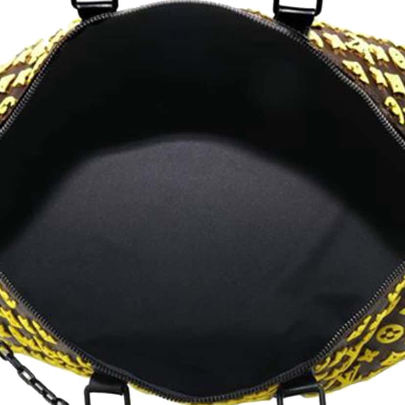 Louis Vuitton Monogram Tuffetage Triangle Keepall Bandouliere 50 Yellow Canvas Good condition - Model View