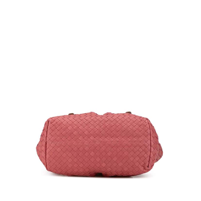 Bottega Veneta Intrecciato Marquise Flower Tote Pink Leather Good condition - Inside View