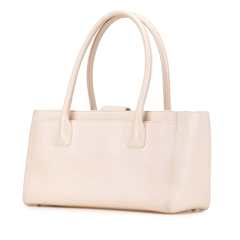 Chanel Small Calfskin Executive Cerf Tote Brown Leather Good condition - Back View