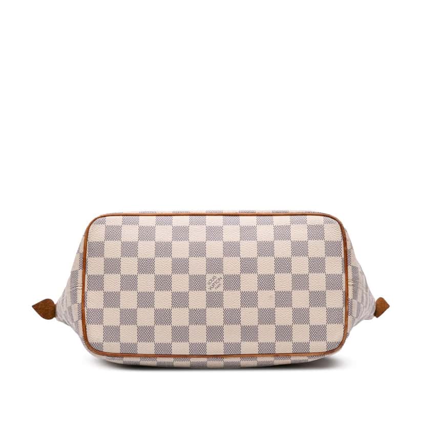 Louis Vuitton Damier Azur Saleya PM White Canvas Good condition - Inside View