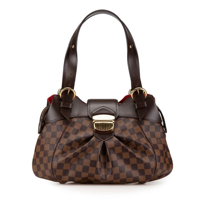 Louis Vuitton Damier Ebene Sistina PM Brown Canvas Good condition - Front View