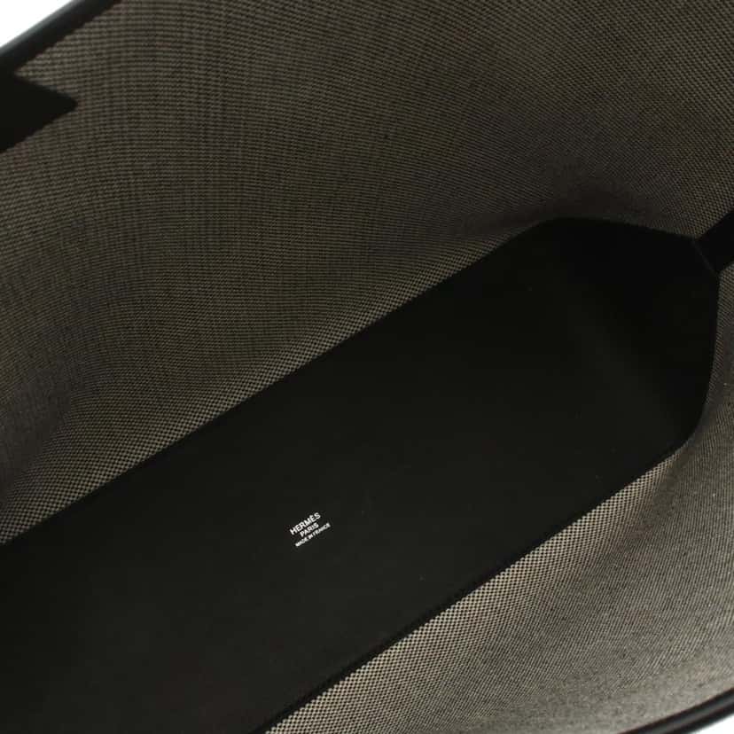 Hermès Toile H and Swift Cabas H en Biais 40 White Canvas Good condition - Model View