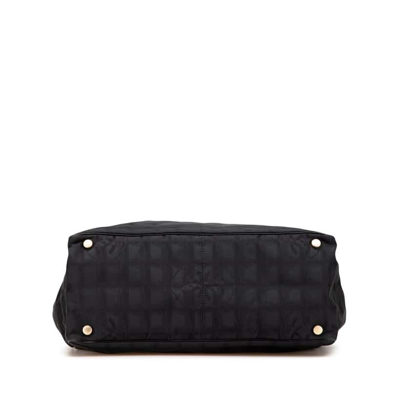 Chanel New Travel Line Nylon Tote Black Good condition - Inside View