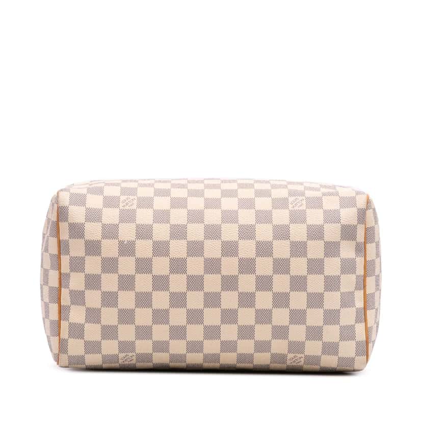 Louis Vuitton Damier Azur Speedy 30 White Canvas Good condition - Inside View