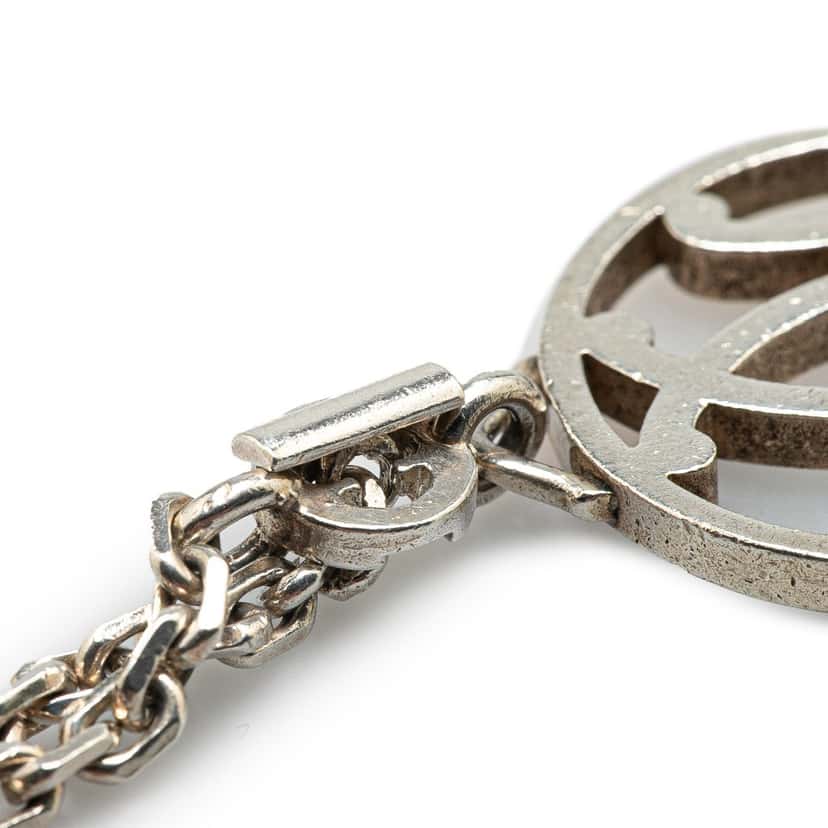 Hermès Palladium Plated Metal Bag Charm Silver Metal Good condition - Inside View