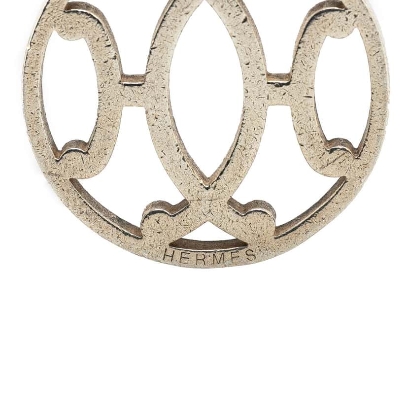 Hermès Palladium Plated Metal Bag Charm Silver Metal Good condition - Box View