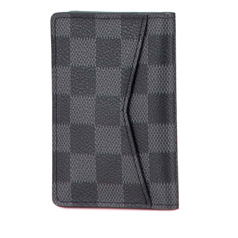 Louis Vuitton Damier Graphite Pocket Organizer Black Canvas Good condition - Back View