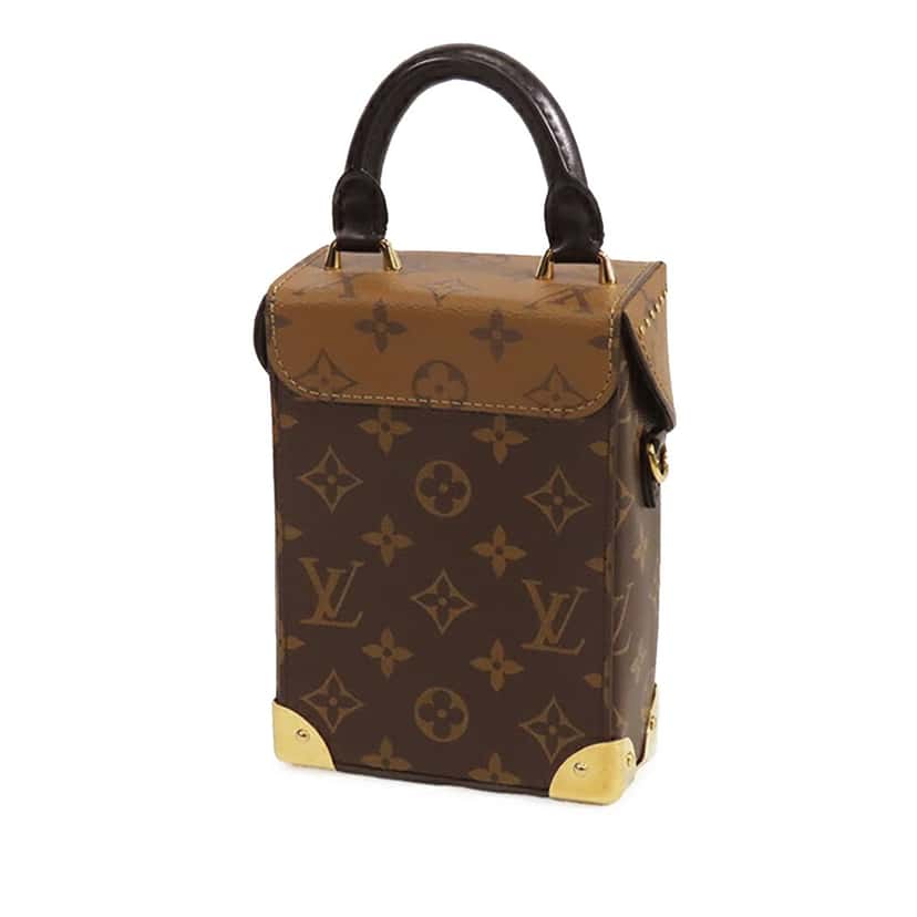Louis Vuitton Monogram Reverse Camera Box Brown Canvas Good condition - Back View