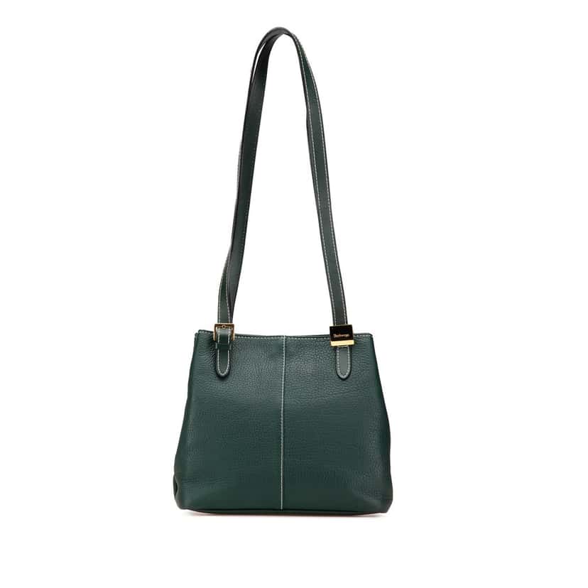 Burberry Leather Shoulder Bag Green Leather Good condition - Front View