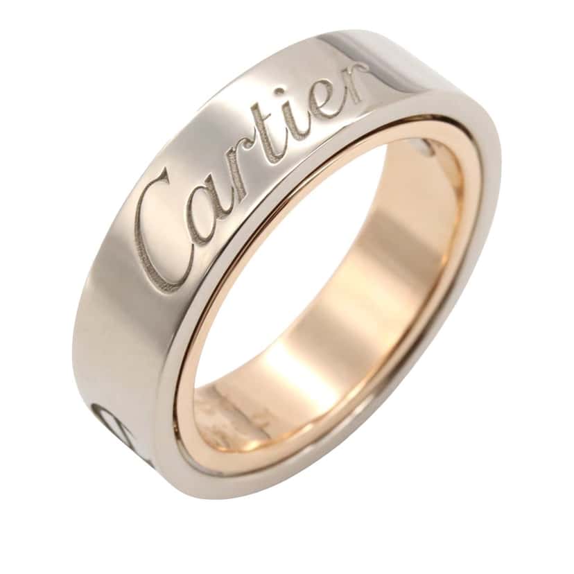 Cartier 18K White and Rose Gold Astro Secret Love Ring Silver White Gold Good condition - Model View