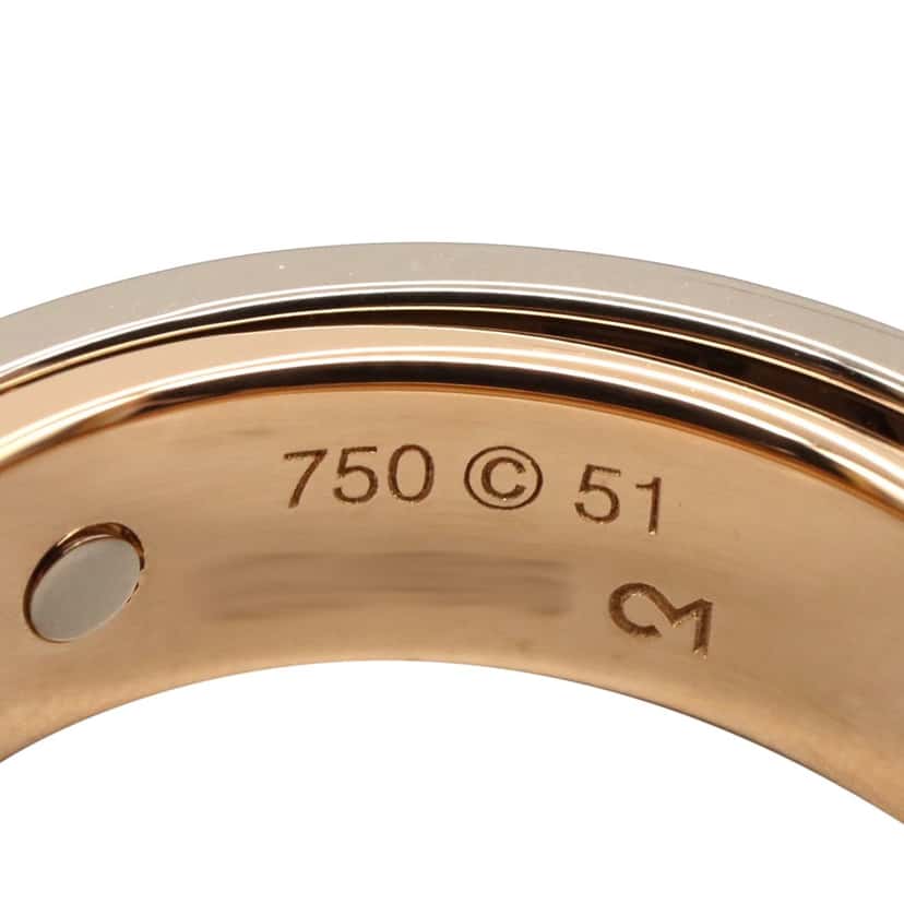 Cartier 18K White and Rose Gold Astro Secret Love Ring Silver White Gold Good condition - Box View