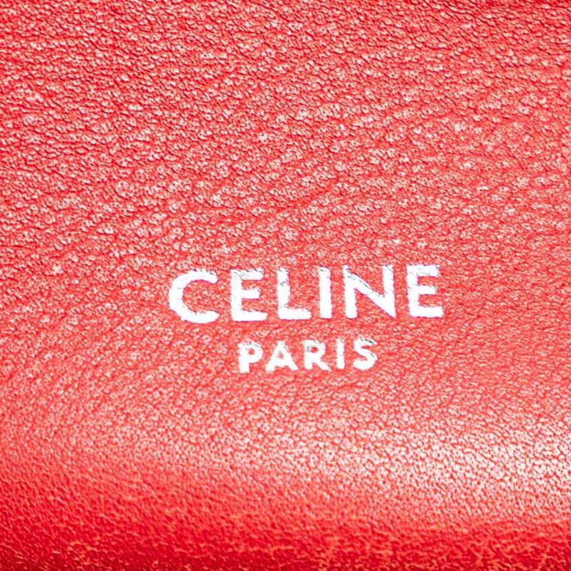 Celine Leather Big Bag Bucket Crossbody Red Leather Very good condition - Box View