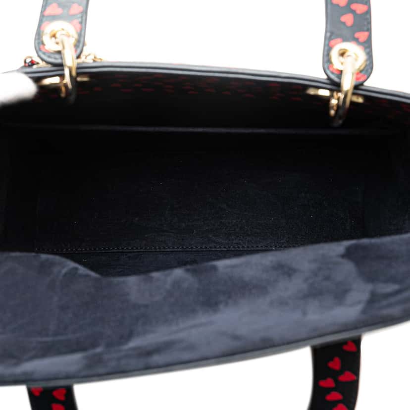 Dior Medium Calfskin I Love Paris Lady Dior Blue Leather Very good condition - Model View