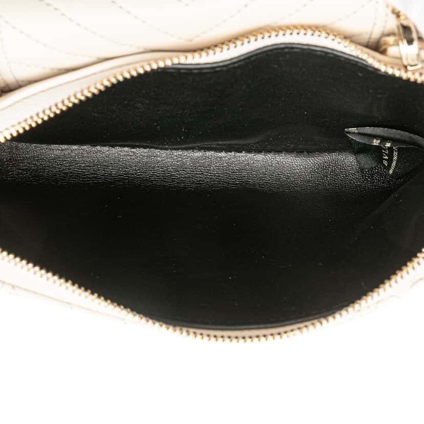 Bvlgari Leather Serpenti Forever Convertible Satchel White Leather Good condition - Model View