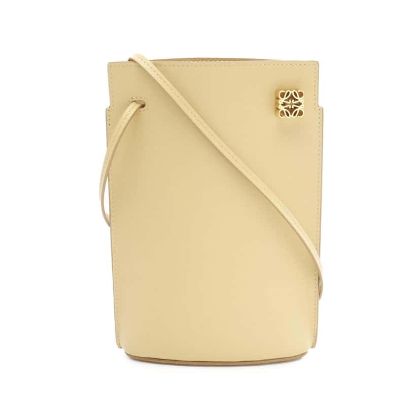 Loewe Calfskin Dice Pocket Crossbody Brown Leather Good condition - Front View