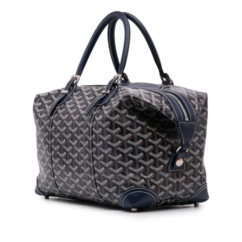Goyard Goyardine Boeing 30 Blue Canvas Good condition - Back View