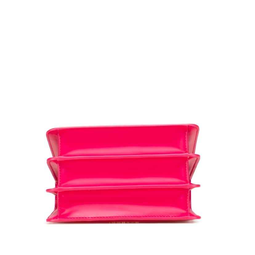 Bvlgari Small Calfskin Serpenti Forever Top Handle Bag Pink Leather Good condition - Inside View