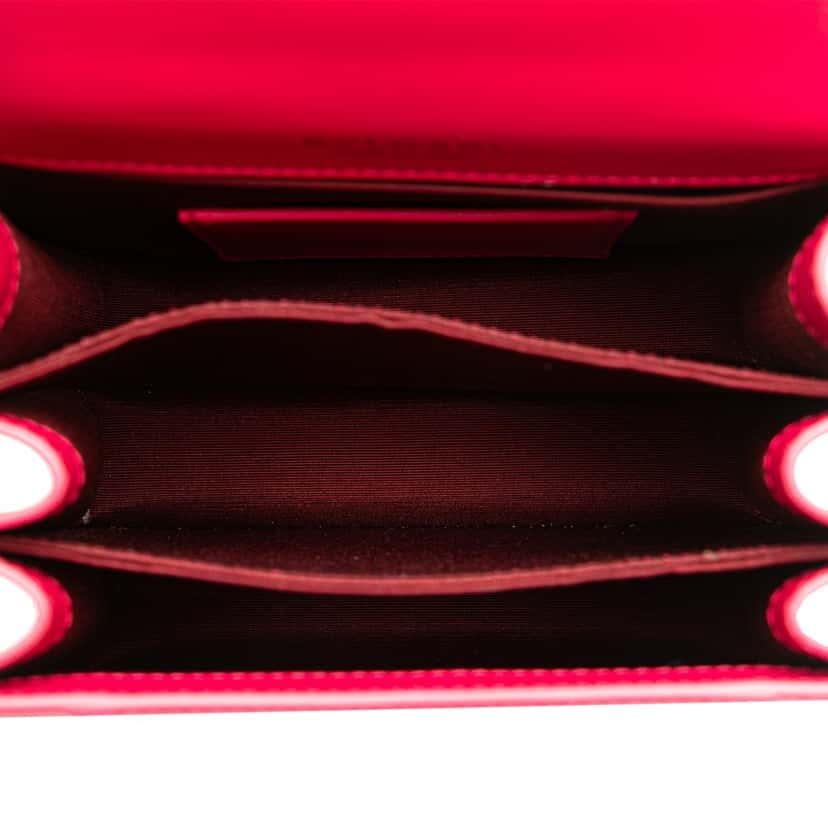 Bvlgari Small Calfskin Serpenti Forever Top Handle Bag Pink Leather Good condition - Model View