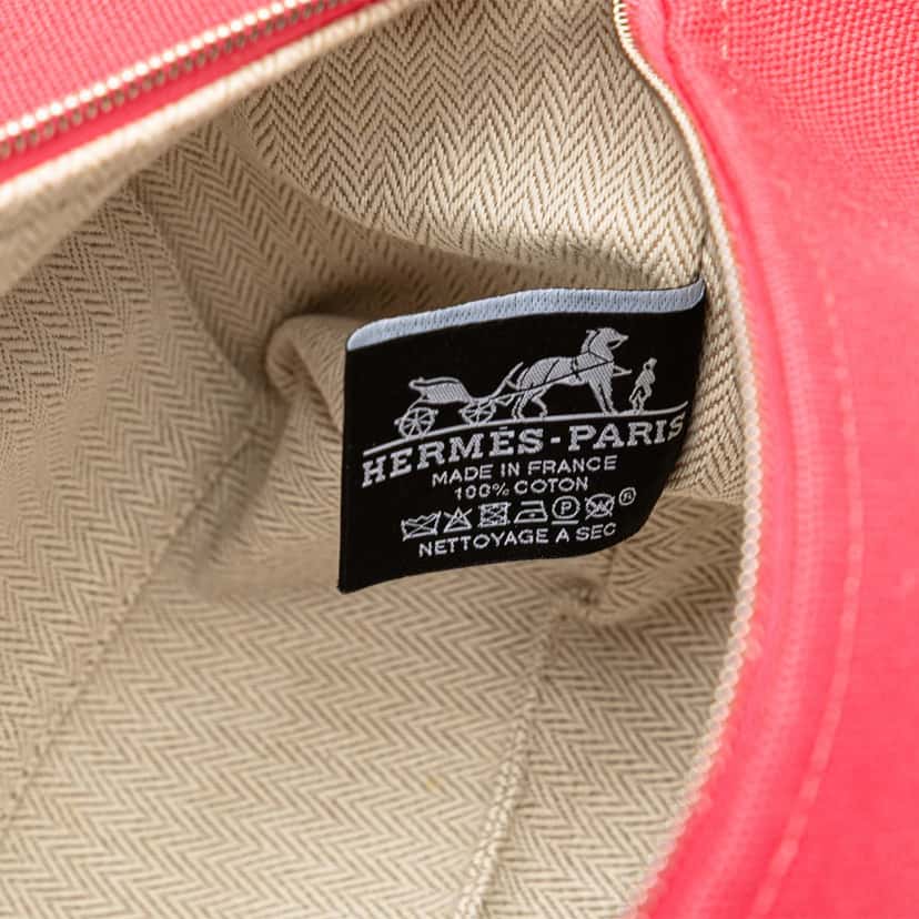 Hermès Small Canvas Bride A Brac Pink Canvas Good condition - Box View