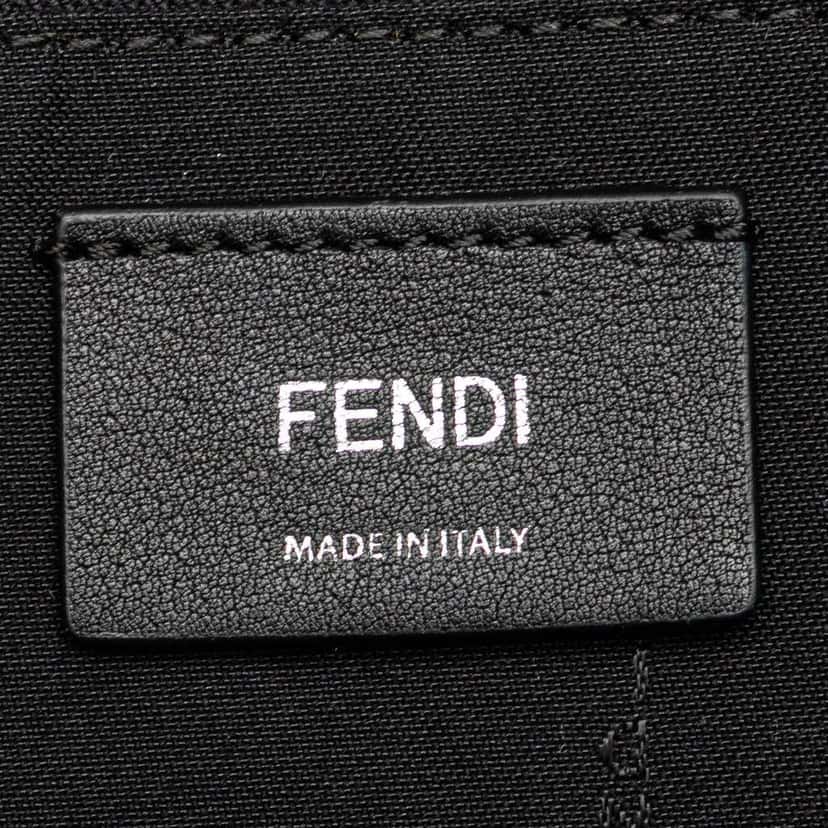 Fendi Mini By The Way Leather Ribbon Pearl Backpack Black Leather Very good condition - Box View