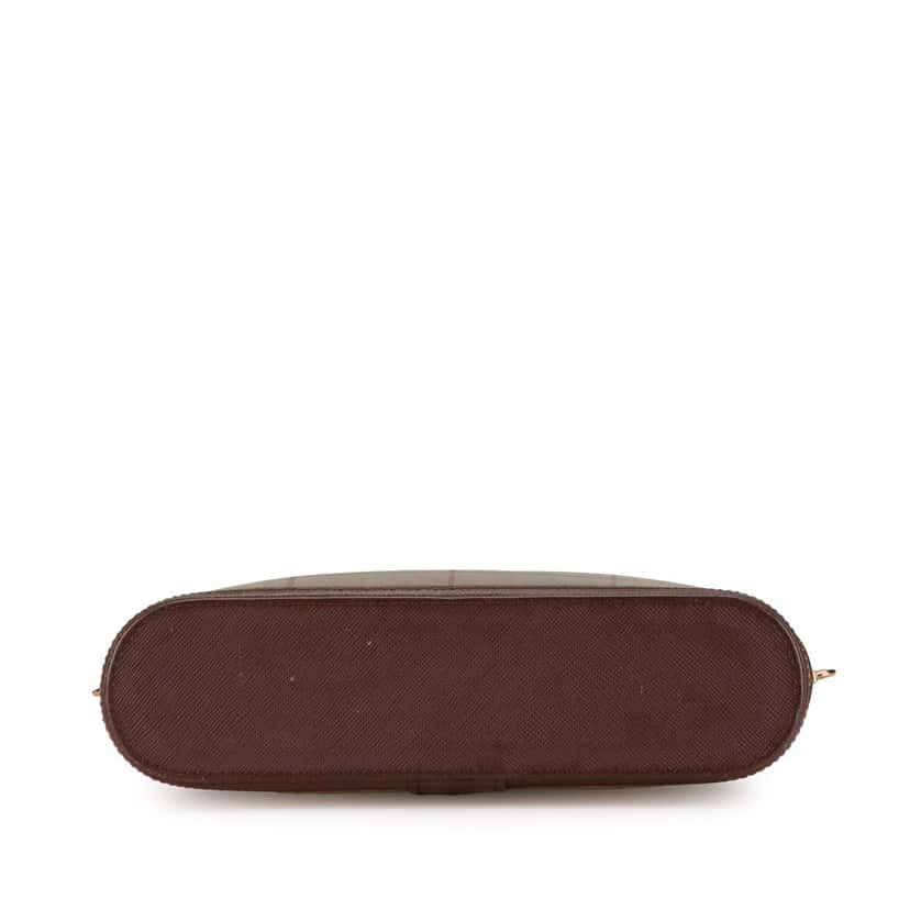 Burberry Vintage Check Canvas Crossbody Brown Canvas Good condition - Inside View