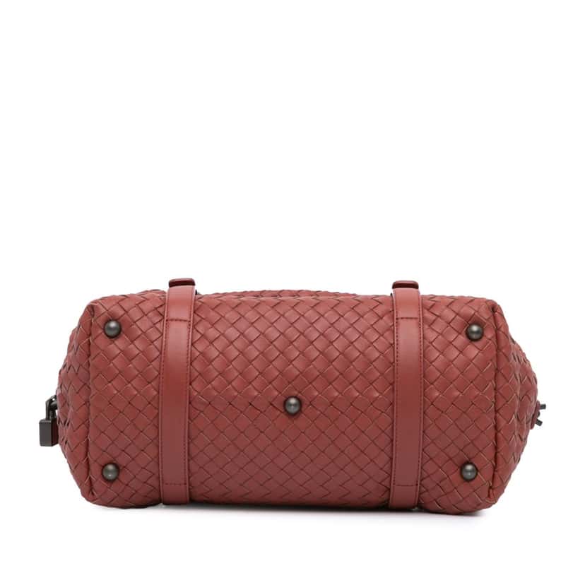 Bottega Veneta Nappa Intrecciato Montaigne Red Leather Fair condition - Inside View