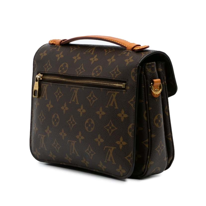 Louis Vuitton Monogram Pochette Metis Brown Canvas Good condition - Back View