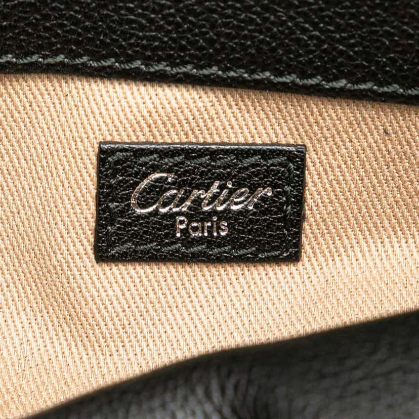 Cartier Patent Marcello De Cartier Shoulder Bag Black Leather Good condition - Box View