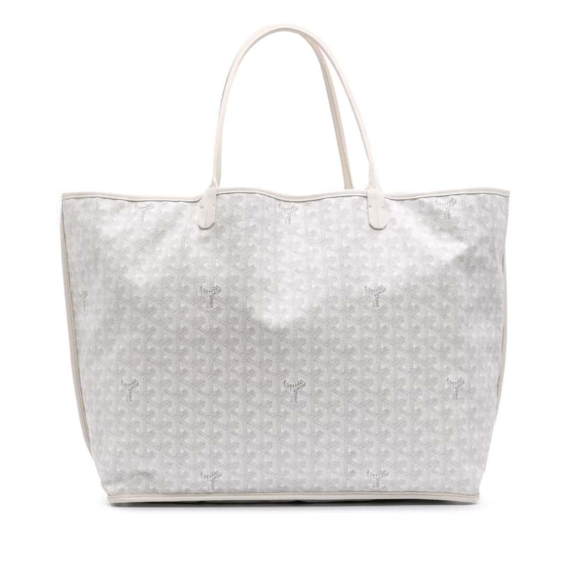 Goyard Goyardine Reversible Anjou GM White Canvas Good condition - Front View