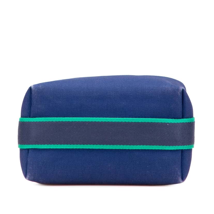 Hermès Small Canvas Bride A Brac Case Blue Canvas Good condition - Inside View