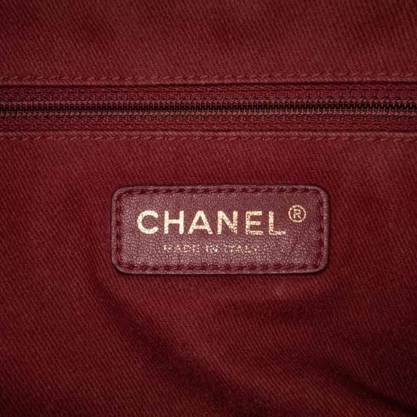 Chanel Large Quilted Glazed Caviar Shiva Flap Brown Leather Good condition - Box View