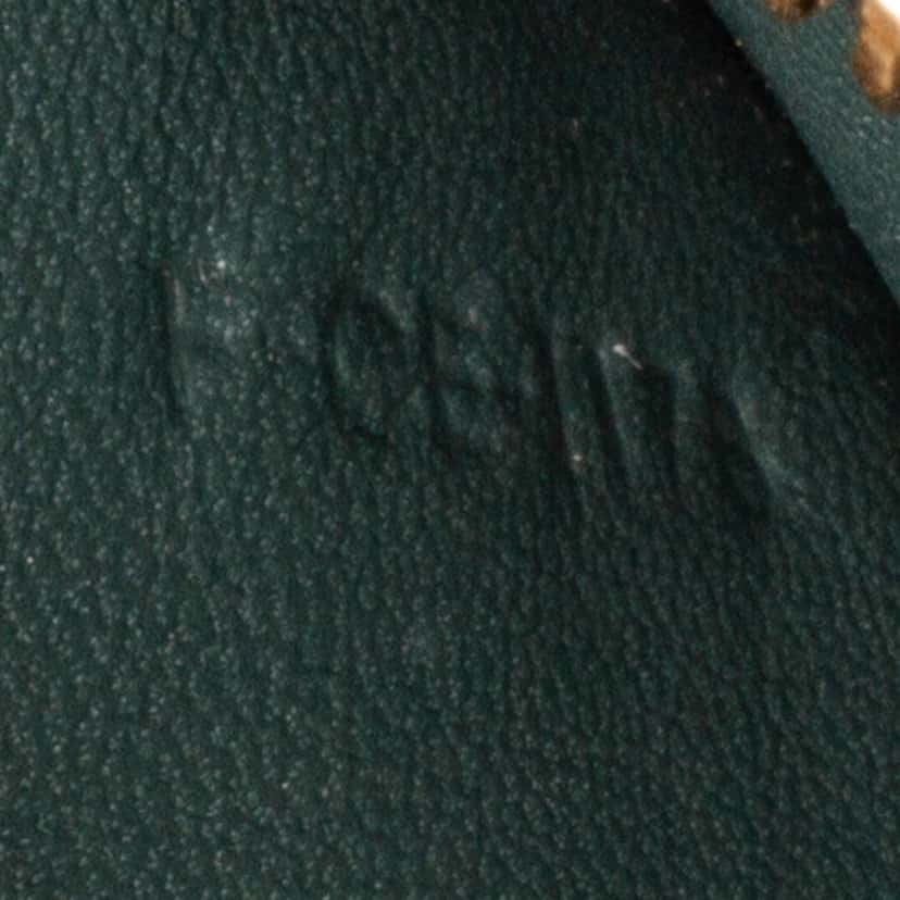 Celine Small Calfskin Classic Box Green Leather Good condition - Box View