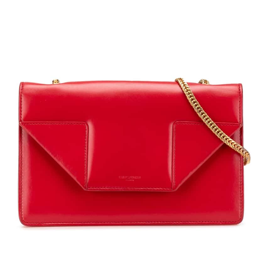 Saint Laurent Small Leather Betty Crossbody Red Leather Good condition - Front View