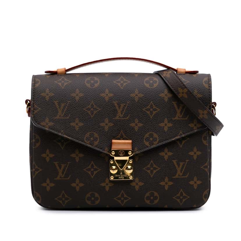 Louis Vuitton Monogram Pochette Metis Brown Canvas Good condition - Front View