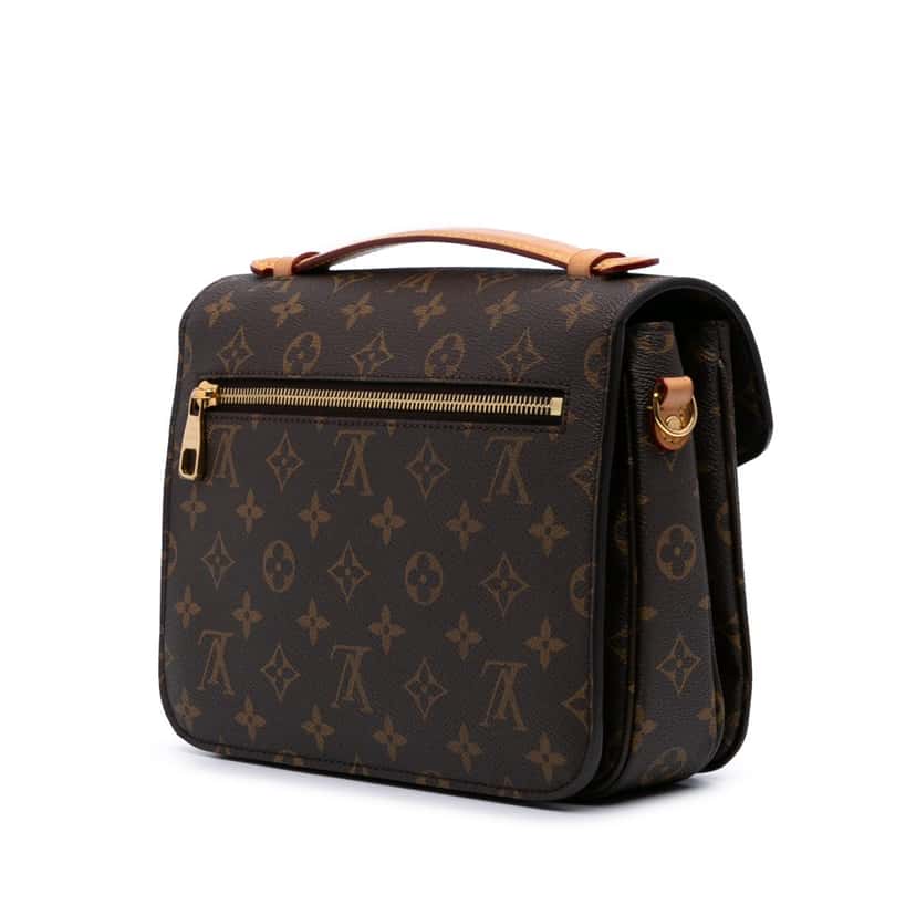 Louis Vuitton Monogram Pochette Metis Brown Canvas Good condition - Back View