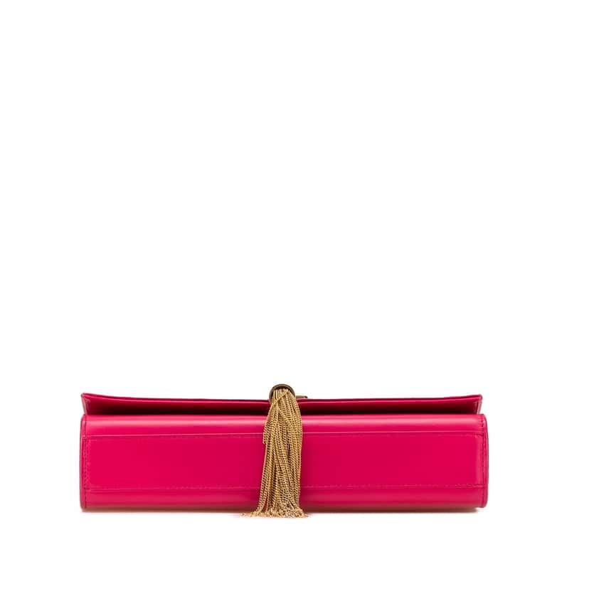Saint Laurent Medium Smooth Calfskin Classic Monogram Kate Tassel Crossbody Pink Leather Good condition - Inside View