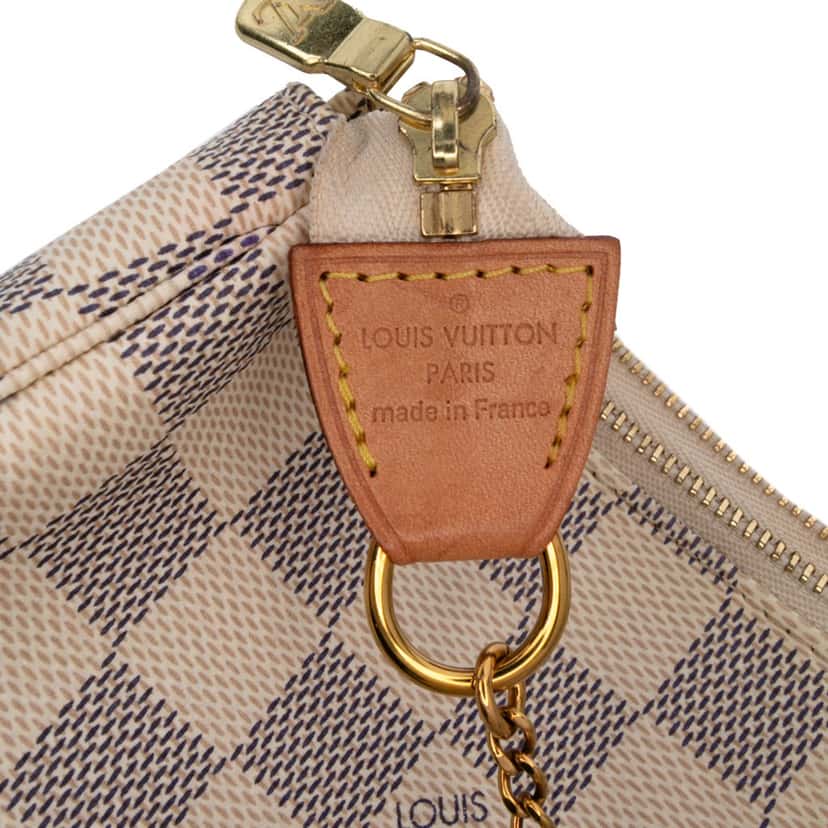 Louis Vuitton Damier Azur Mini Pochette Accessoires White Canvas Good condition - Box View