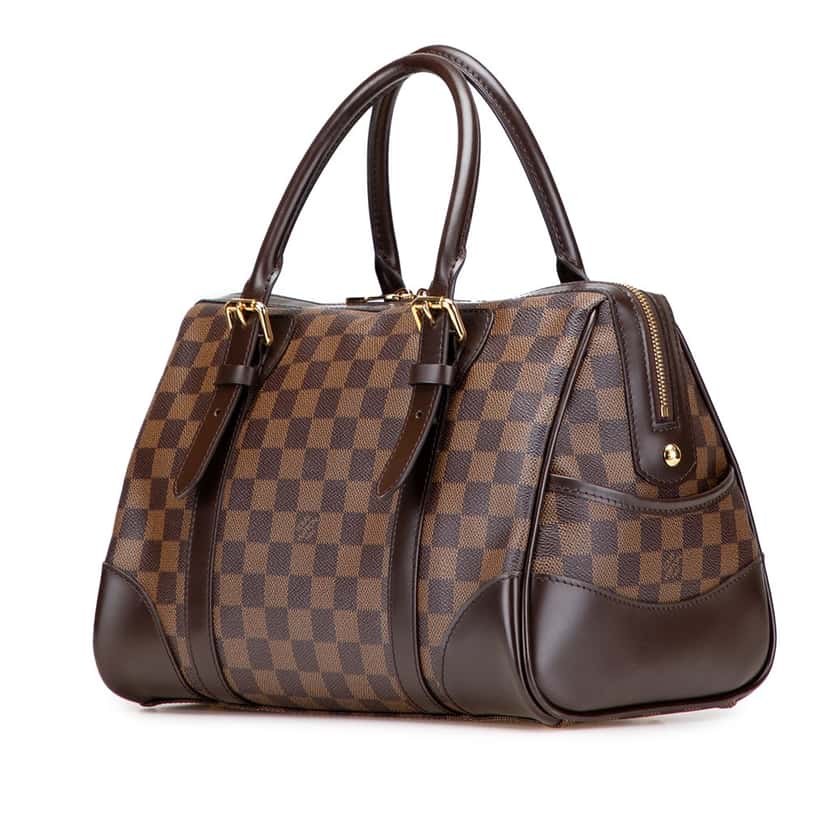Louis Vuitton Damier Ebene Berkeley Brown Canvas Good condition - Back View