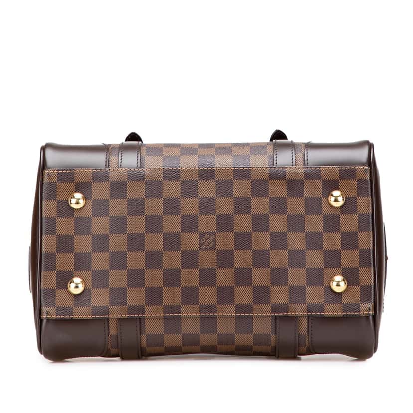 Louis Vuitton Damier Ebene Berkeley Brown Canvas Good condition - Inside View