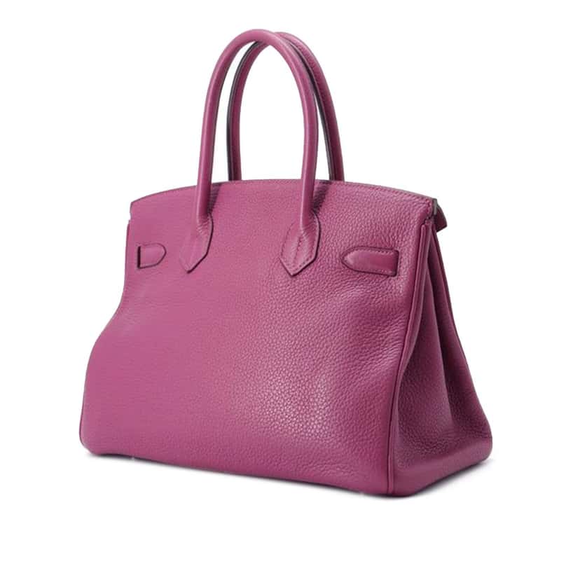 Hermès Togo Birkin Retourne 30 Pink Leather Good condition - Back View