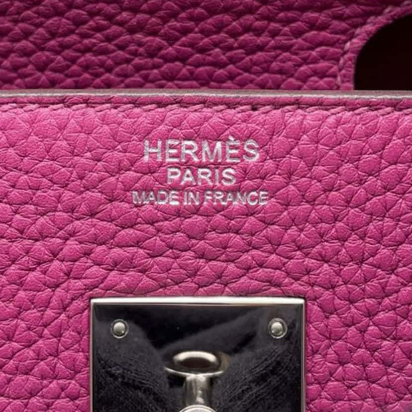 Hermès Togo Birkin Retourne 30 Pink Leather Good condition - Box View