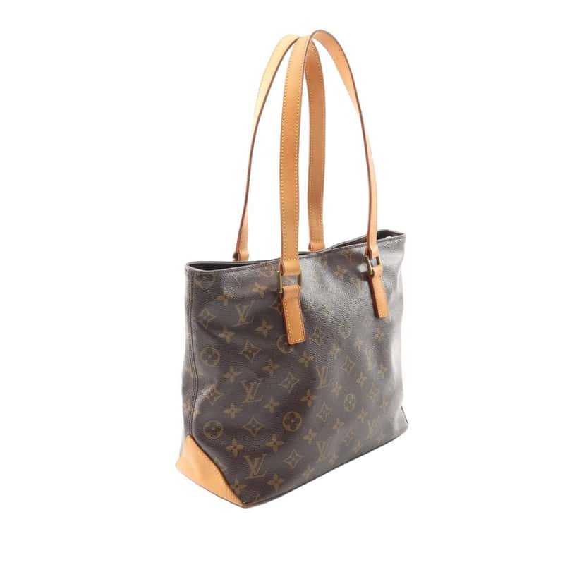 Louis Vuitton Monogram Cabas Piano Brown Canvas Good condition - Back View