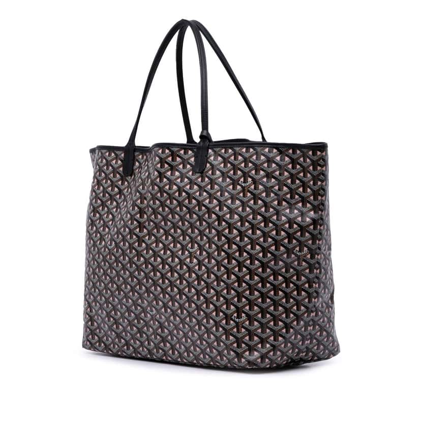 Goyard Goyardine Claire Voie Saint Louis GM Black Canvas Good condition - Back View