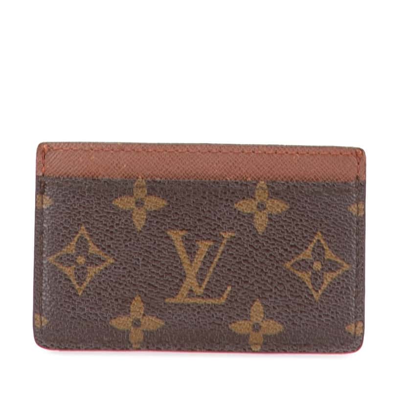 Louis Vuitton Monogram Card Holder Brown Canvas Good condition - Front View