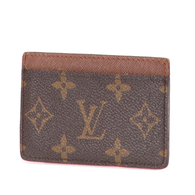 Louis Vuitton Monogram Card Holder Brown Canvas Good condition - Back View