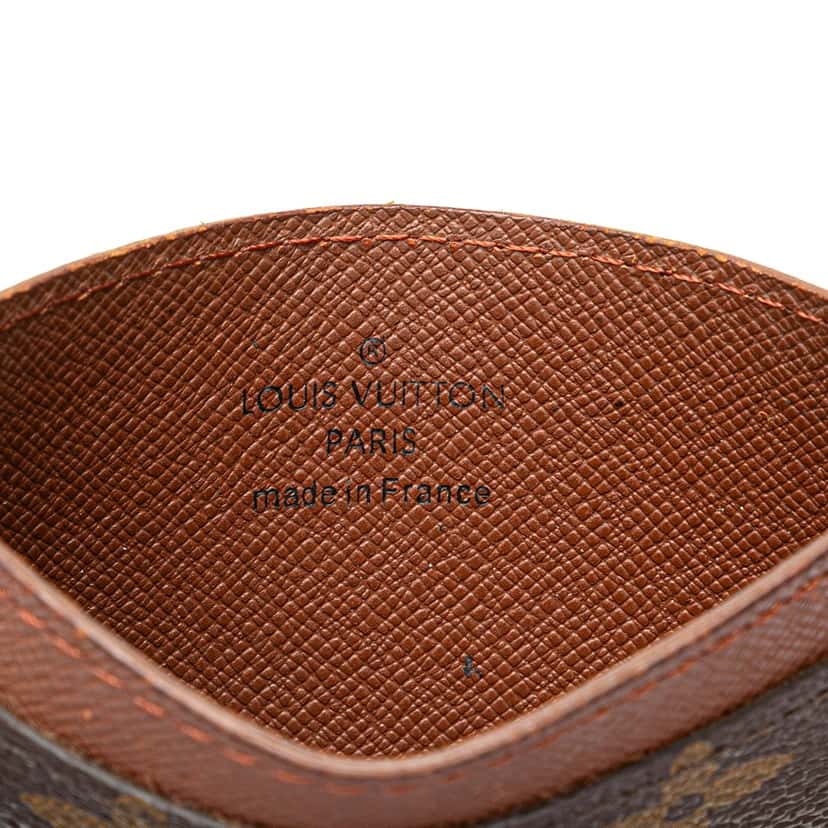 Louis Vuitton Monogram Card Holder Brown Canvas Good condition - Box View