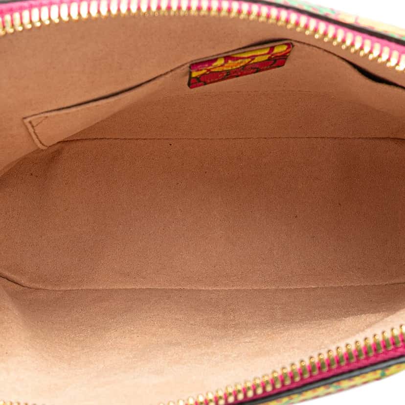 Gucci Ken Scott Mini Textured Calfskin Pomponica Horsebit 1955 Top Handle Bag Pink Leather Good condition - Model View