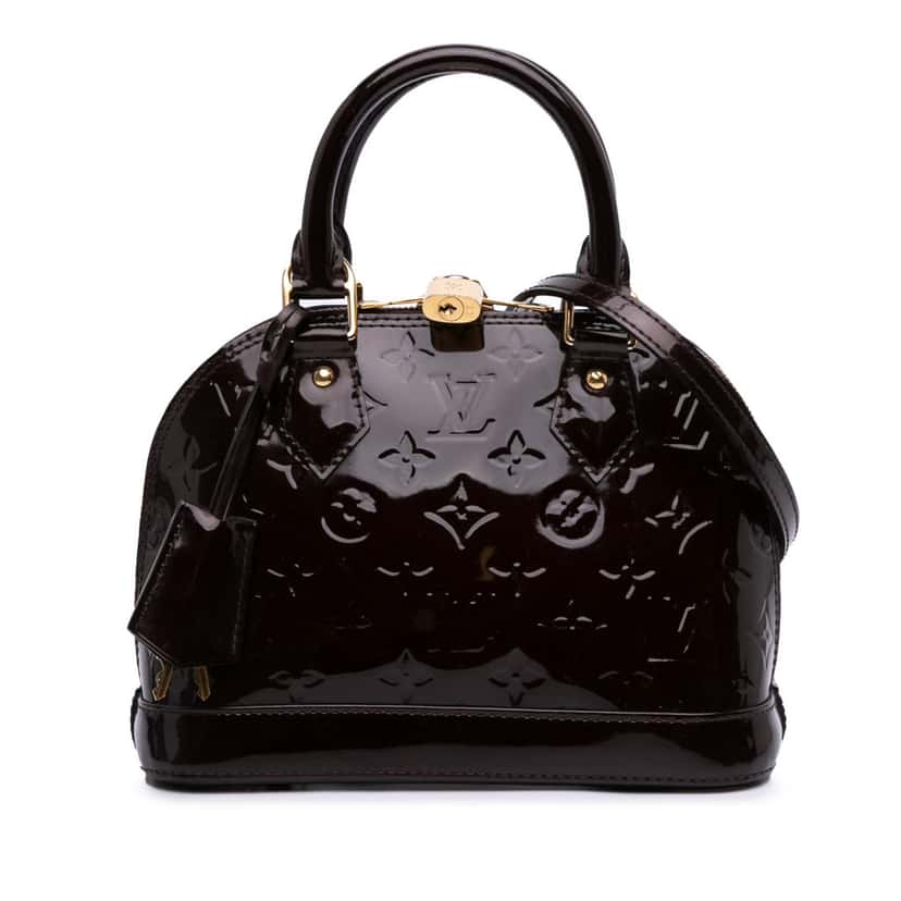 Louis Vuitton Monogram Vernis Alma BB Purple Leather Good condition - Front View